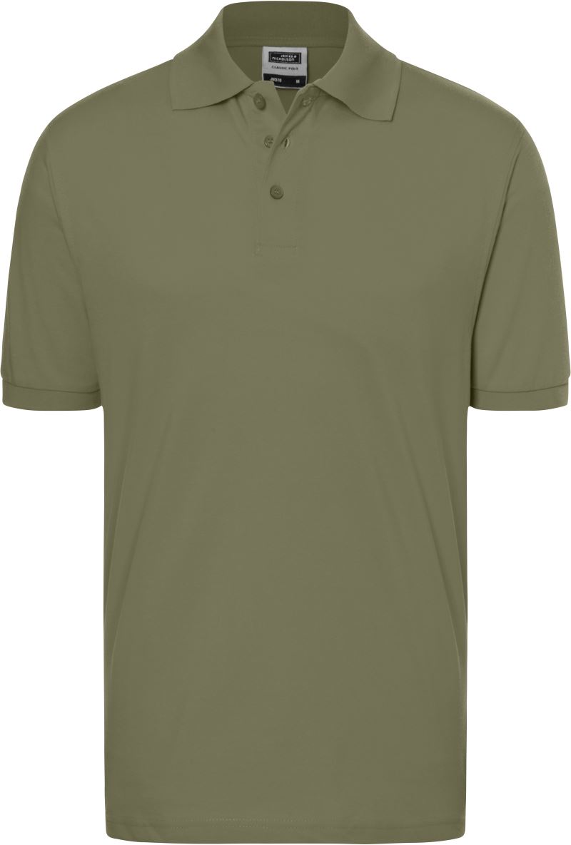 Levně Piqué polo - olive