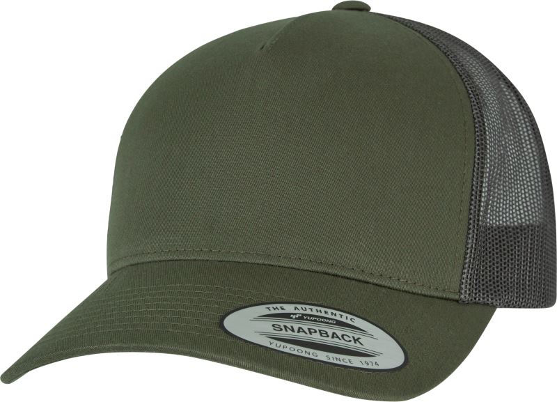 Levně 5 panelová Retro Trucker kšiltovka - chocolate chip/greyish brown