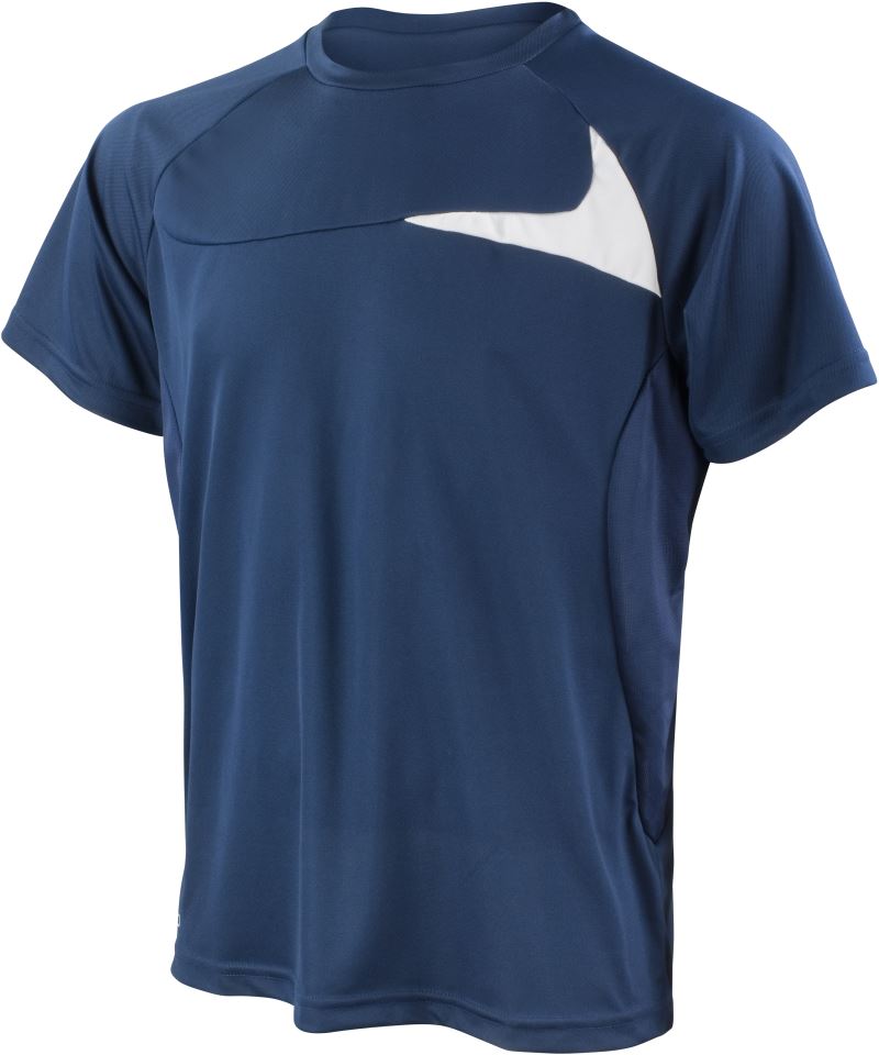 Levně Pánské tréninkové tričko - navy/white
