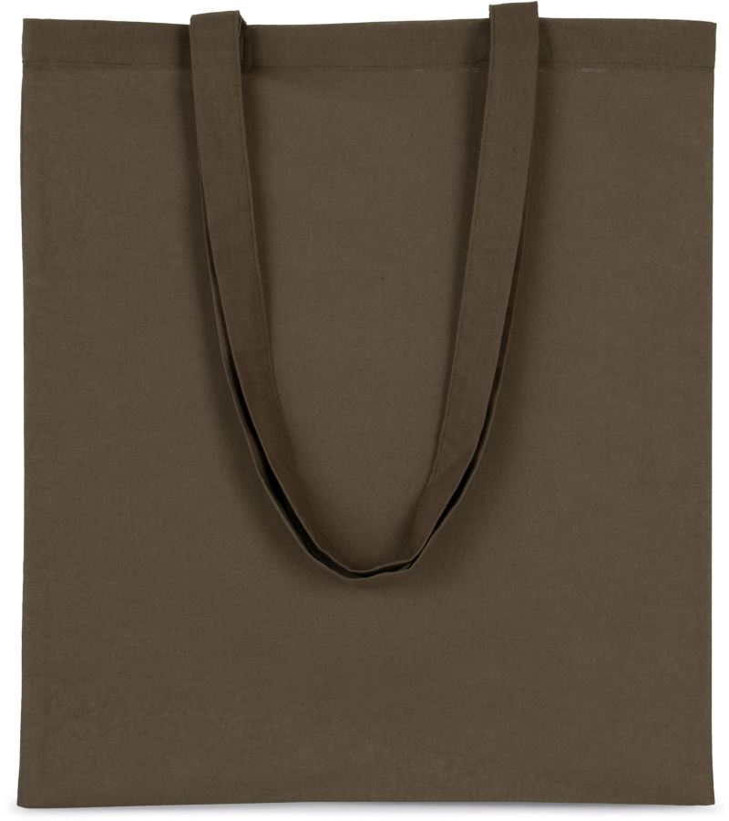 Levně Bavlněná taška s dlouhým uchem - dark khaki