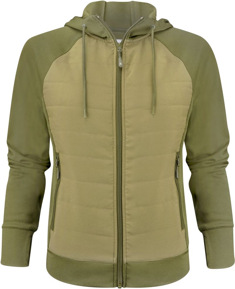 Levně Dámská hybridní bunda "Two-Tone" - moss green