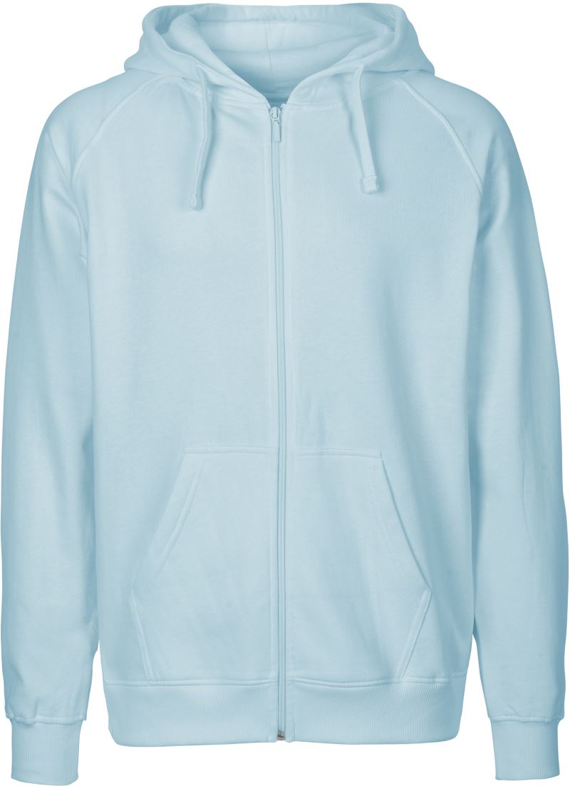 Levně Pánská mikina s kapucí z bio bavlny - light blue