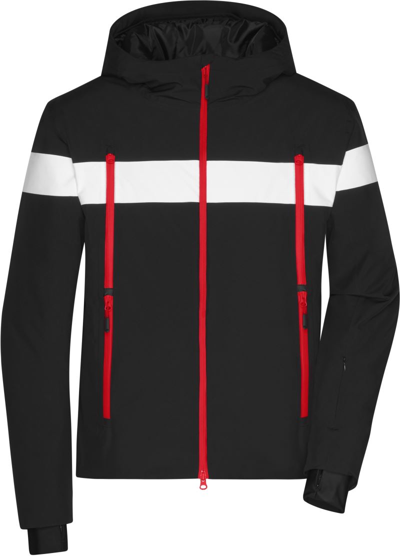 Levně Pánská zimní sportovní bunda - black/white