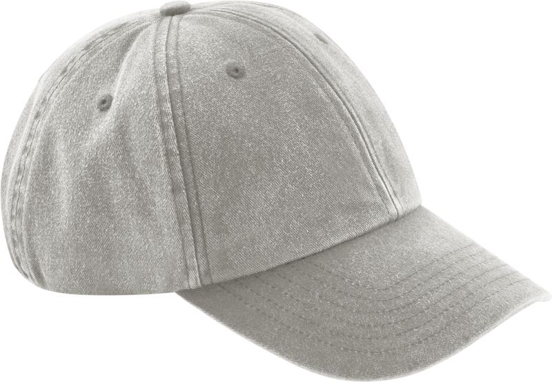 Levně 6 panelová nízkoprofilová kšiltovka "Vintage" - vintage grey