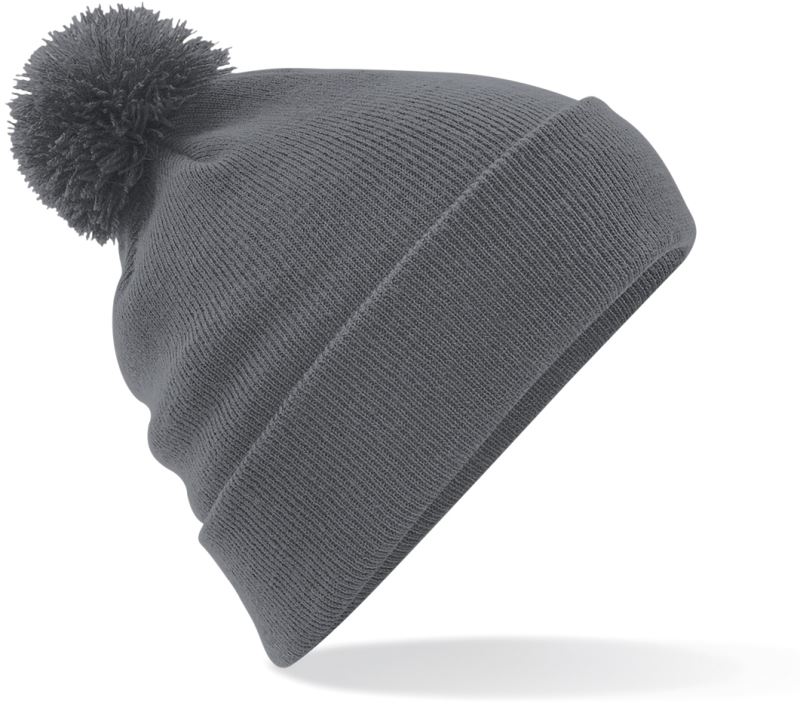 Levně Originální čepice s bambulí - graphite grey