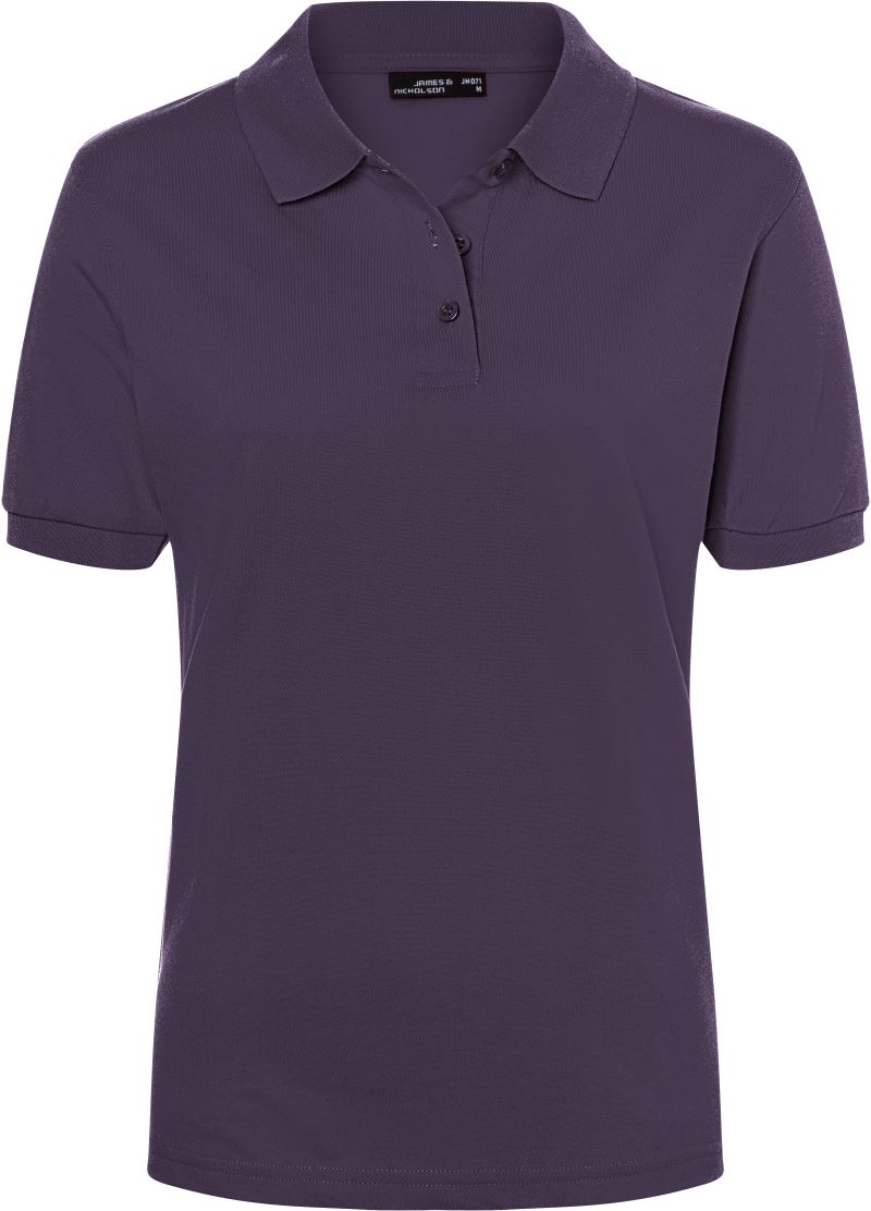 Levně Dámské piqué polo - aubergine