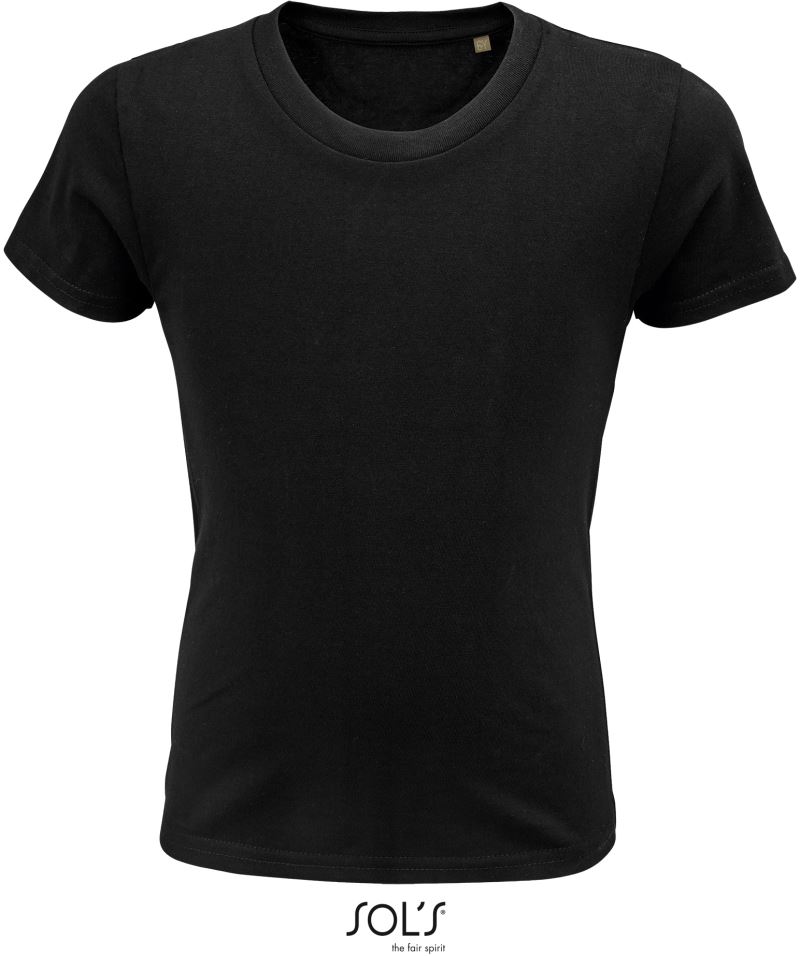 Dětské tričko z bio bavlny - deep black