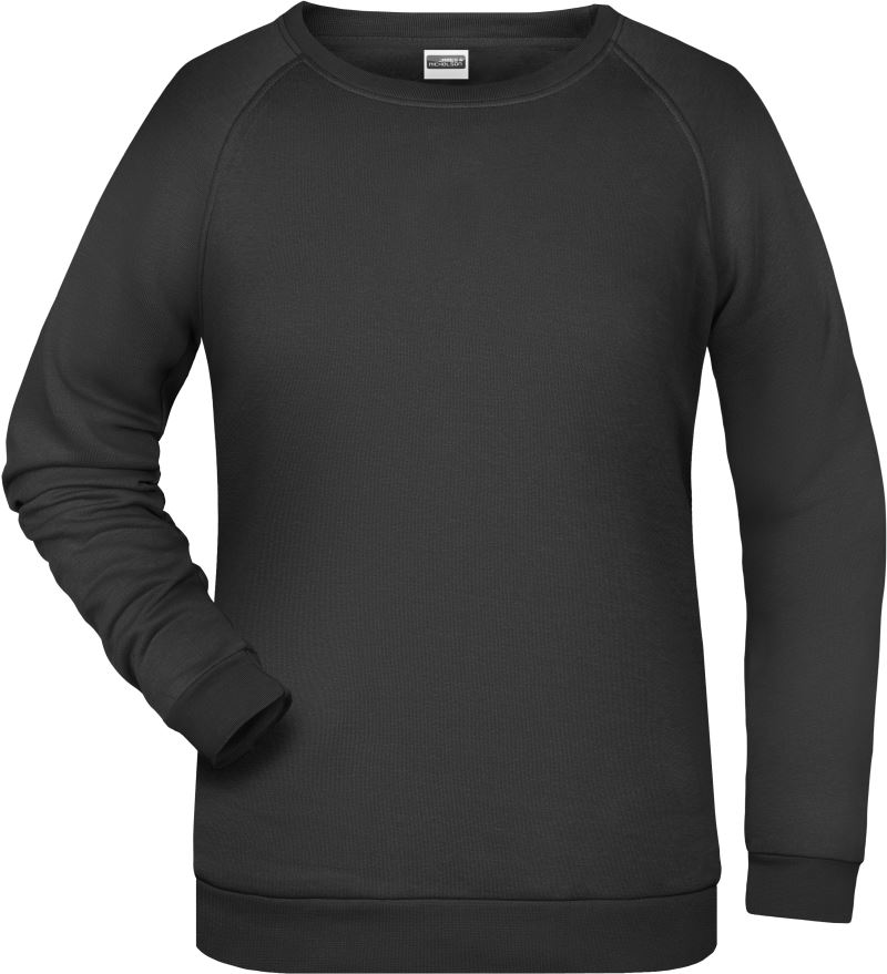 Levně Dámská raglánová mikina - black