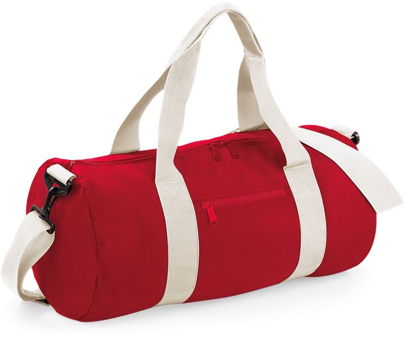 Kulatá sportovní taška - classic red/off white