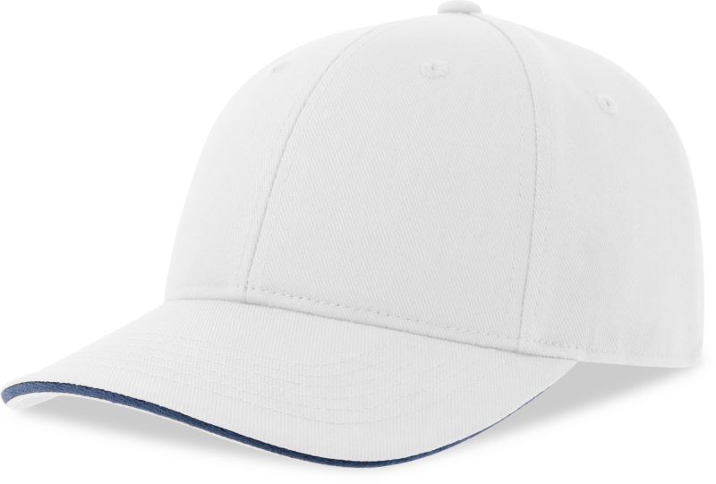 Levně 6 panelová baseballová kšiltovka - white/navy
