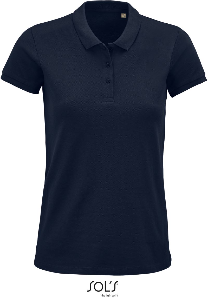 Levně Dámské piqué polo z bio bavlny - french navy