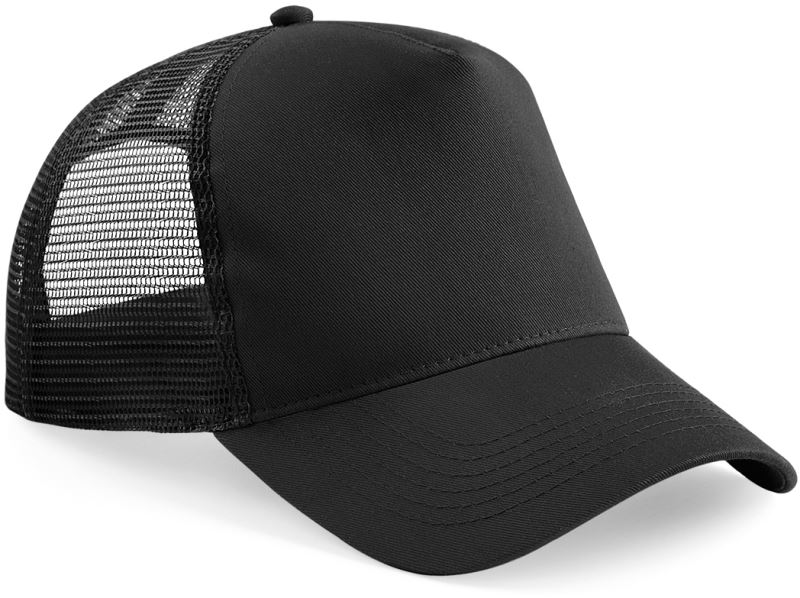5 panelová Trucker kšiltovka - black/black