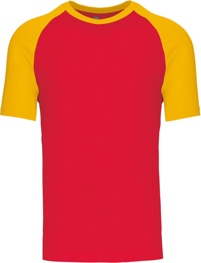 Levně Baseballové tričko - red/yellow