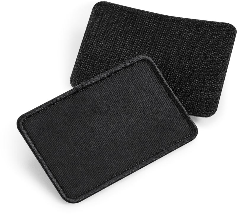 Levně bavlněná odnímatelná nášivka - black