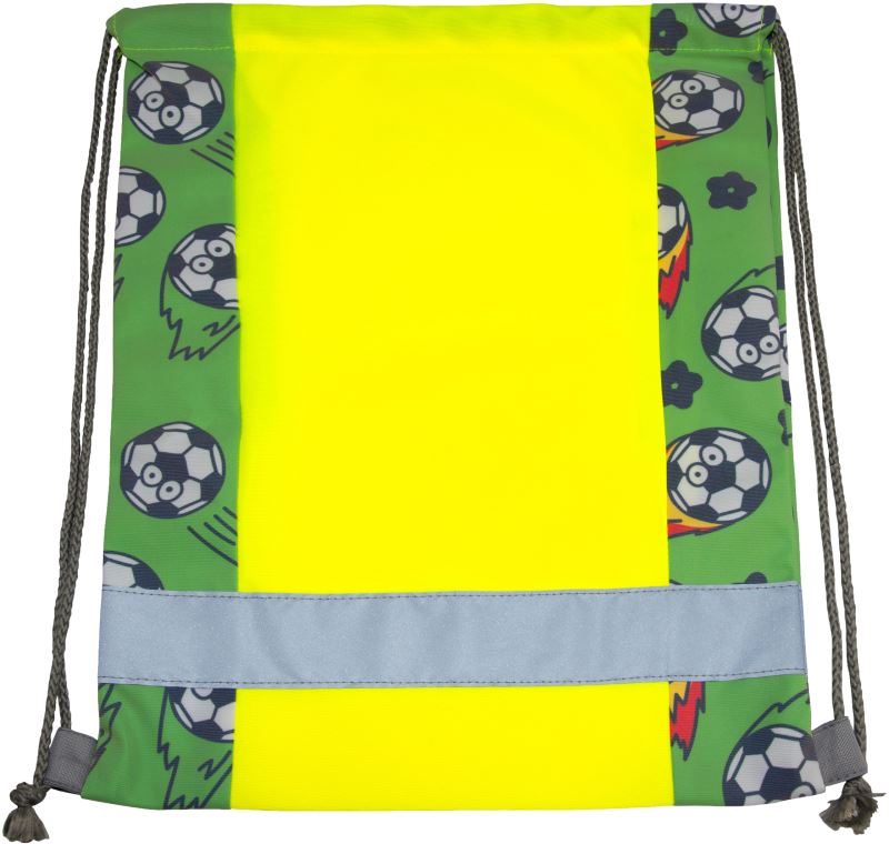 Levně Dětský sportovní vak "Action" - hi vis yellow/football