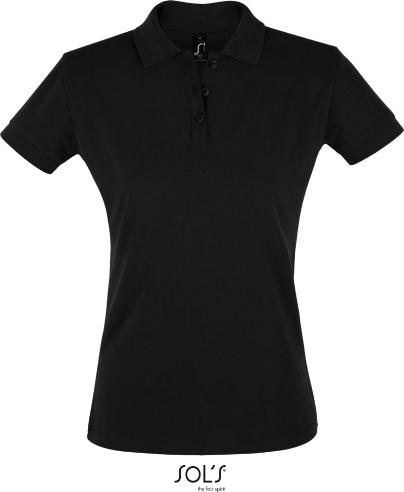 Dámské piqué polo - black