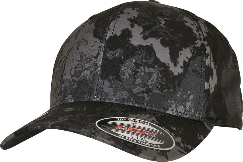 Levně 6 panelová Flexfit kšiltovka - poseidon black