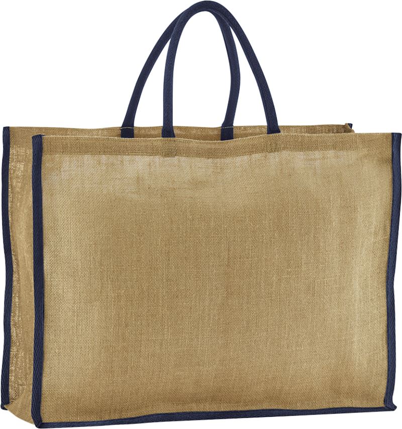 Levně Jutová nákupní taška - natural/navy