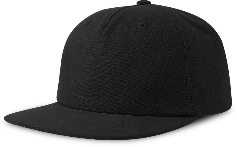 5 panelová baseballová kšiltovka - black