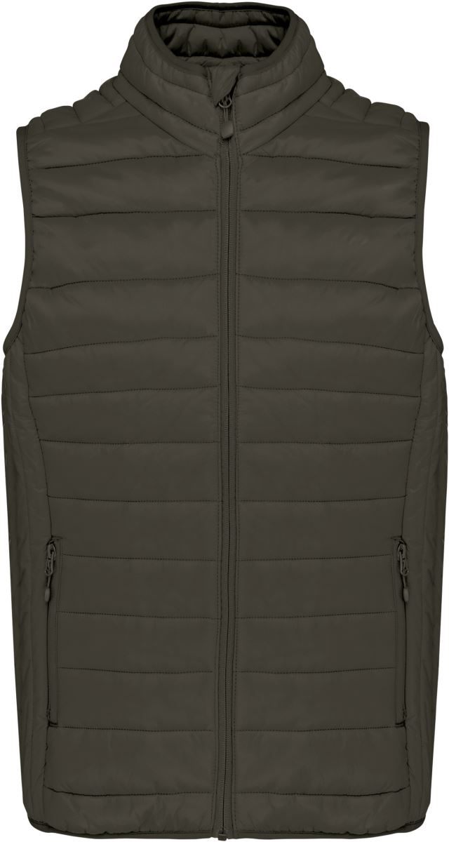 Levně Pánská lehká vesta - dark khaki