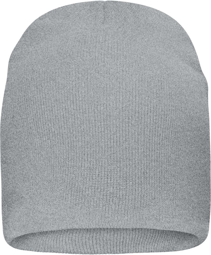Levně Pletená čepice z bio bavlny - light grey melange
