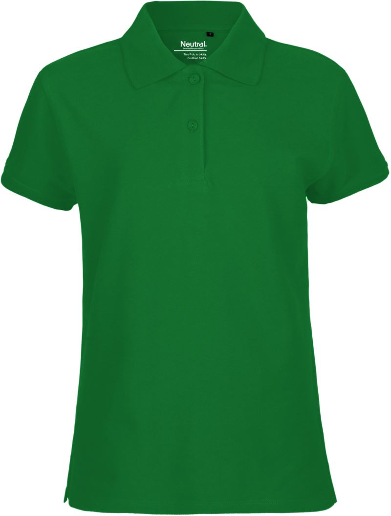 Levně Dámské piqué polo z bio bavlny - green