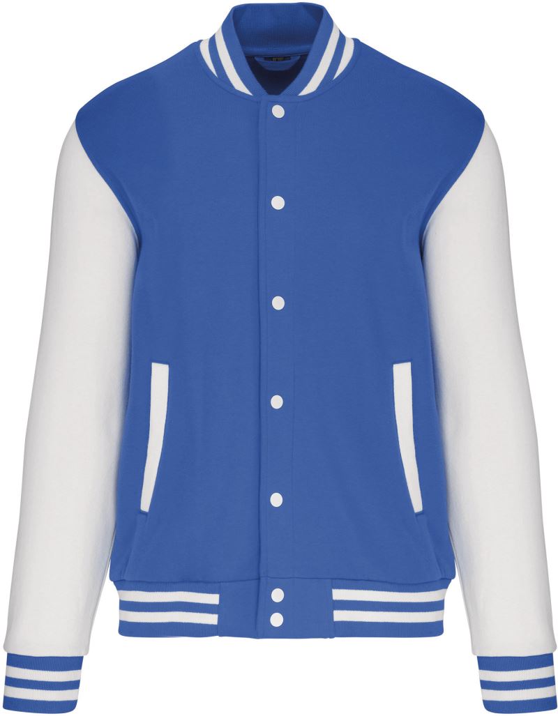Levně Unisex college bunda "Teddy" - light royal/white