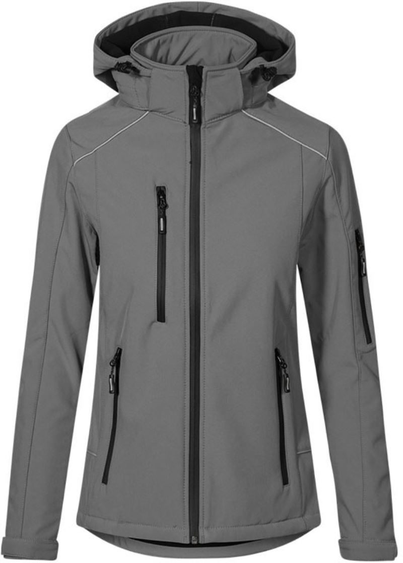 Levně Dámská zimní softshellová bunda - steel grey