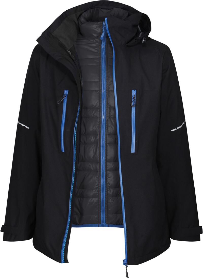 Levně Zimní bunda Performance 3 v 1 "X-Pro Evader III" - black/oxford blue