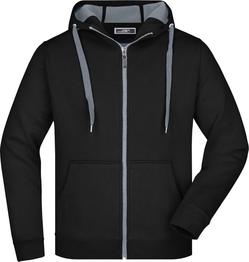 Levně Pánská mikina Doubleface - black/carbon