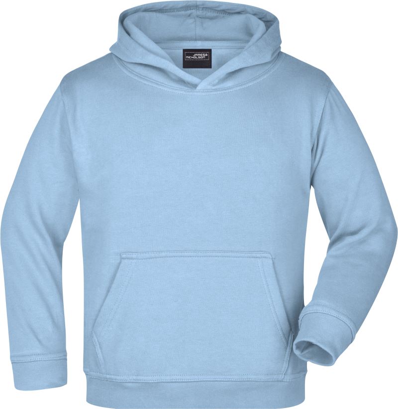 Levně Dětská mikina s kapucí - light blue