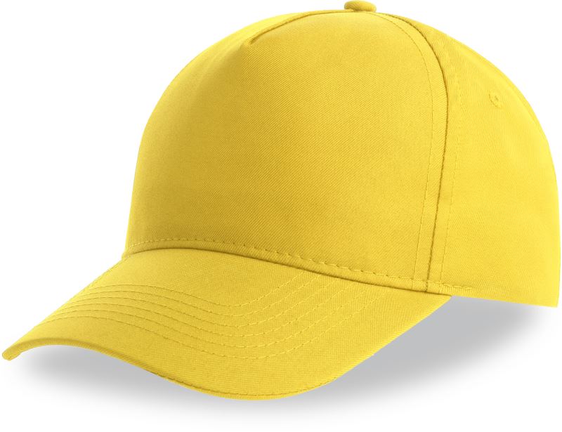 5 panelová baseballová kšiltovka - yellow
