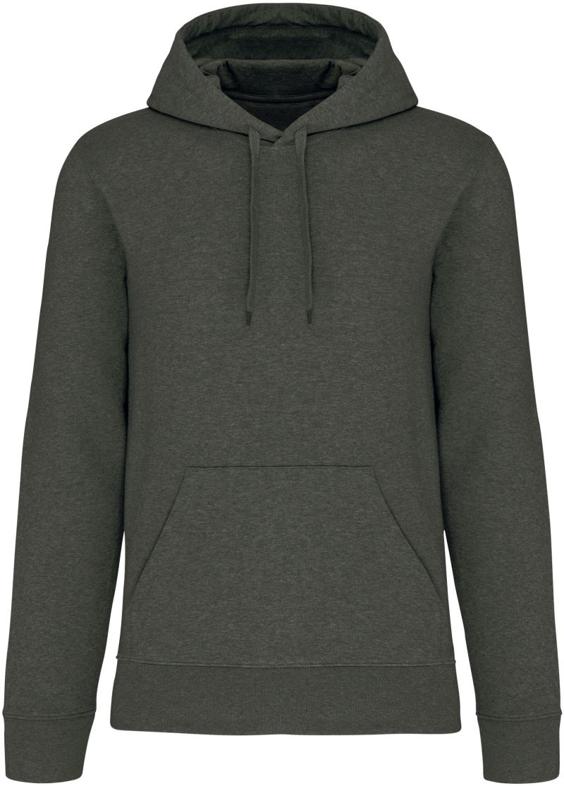 Levně Pánská eco-friendly mikina s kapucí - green marble heather