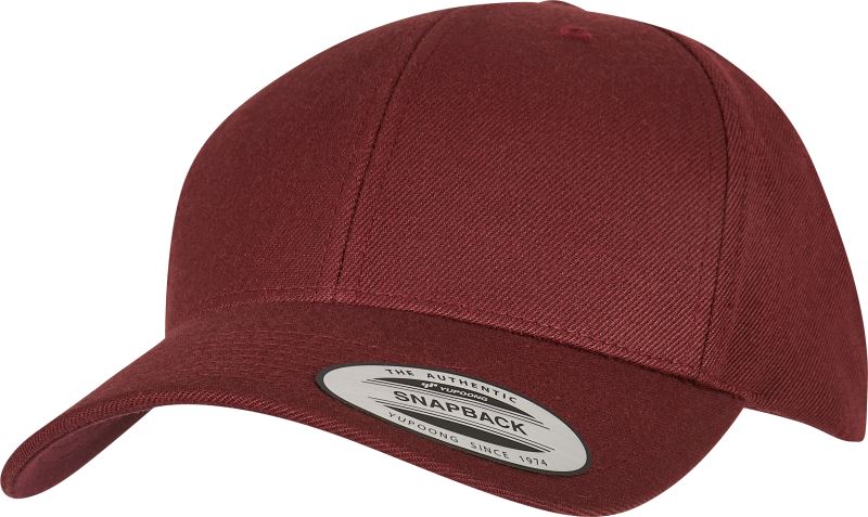 Levně 6 panelová Snapback kšiltovka - maroon