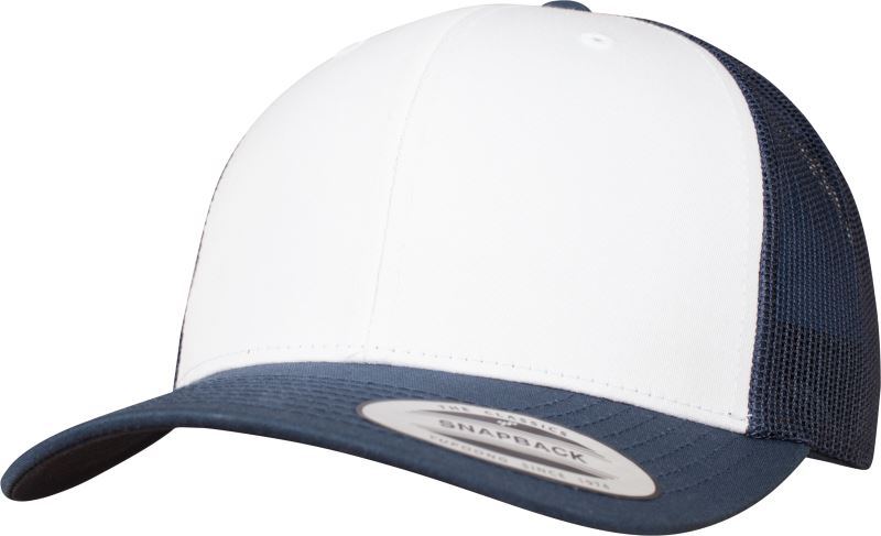 Levně 6 panelová Trucker kšiltovka - navy/white/navy