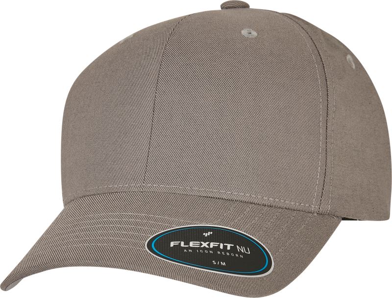 Levně 6 panelová kšiltovka "NU®" - grey