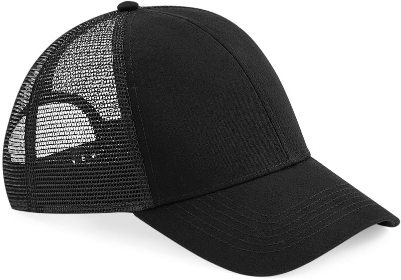 Levně 6 panelová kšiltovka Bio Trucker - black