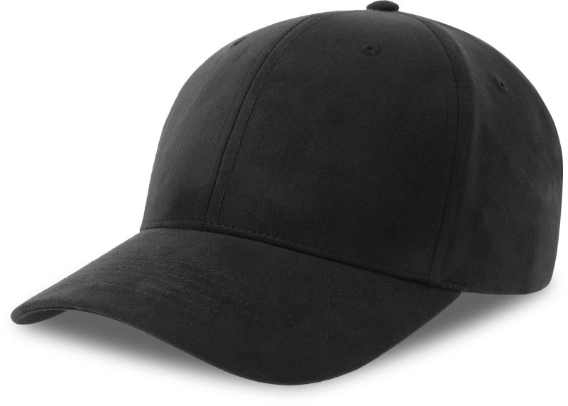 Levně 6 Panelová čepice semišového vzhledu - black
