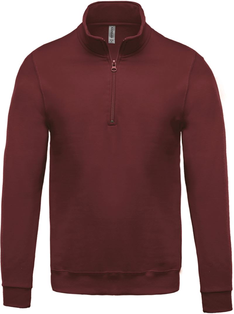 Levně Mikina s 1/4 zipem - wine