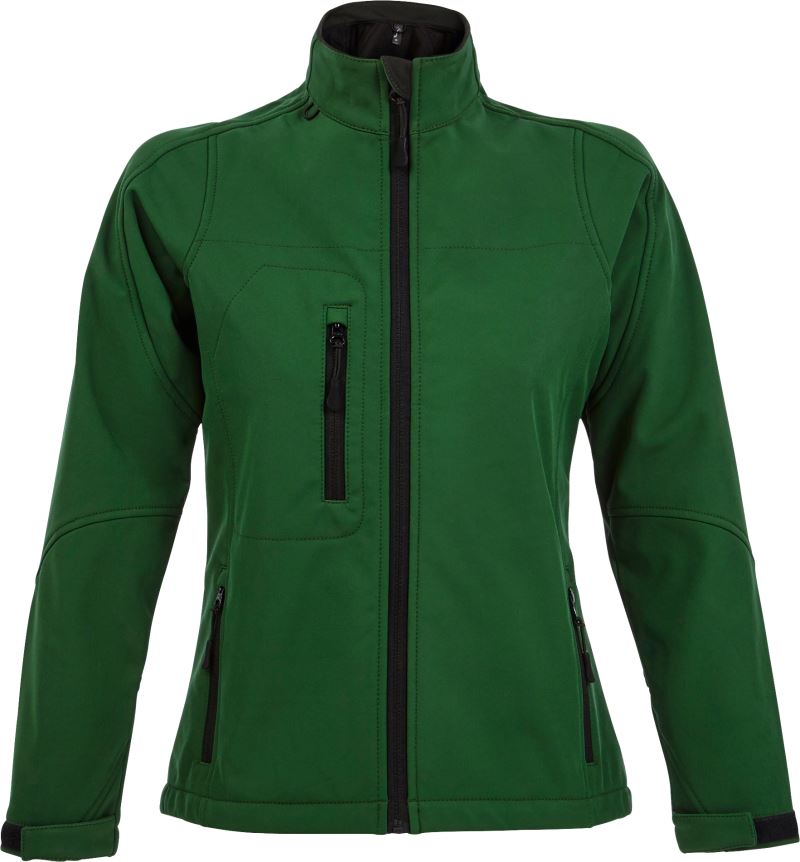Levně Dámská 3-vrstvá softshellová bunda - bottle green