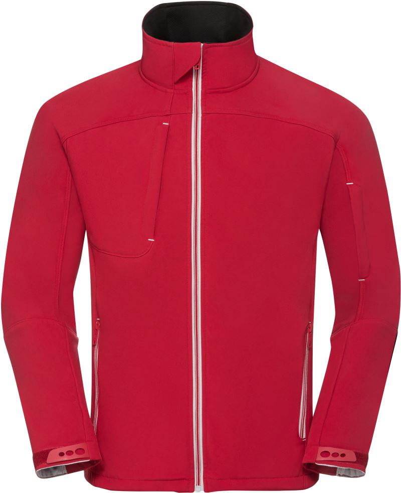 Levně Pánská 3-vrstvá Bionic softshellová bunda - classic red