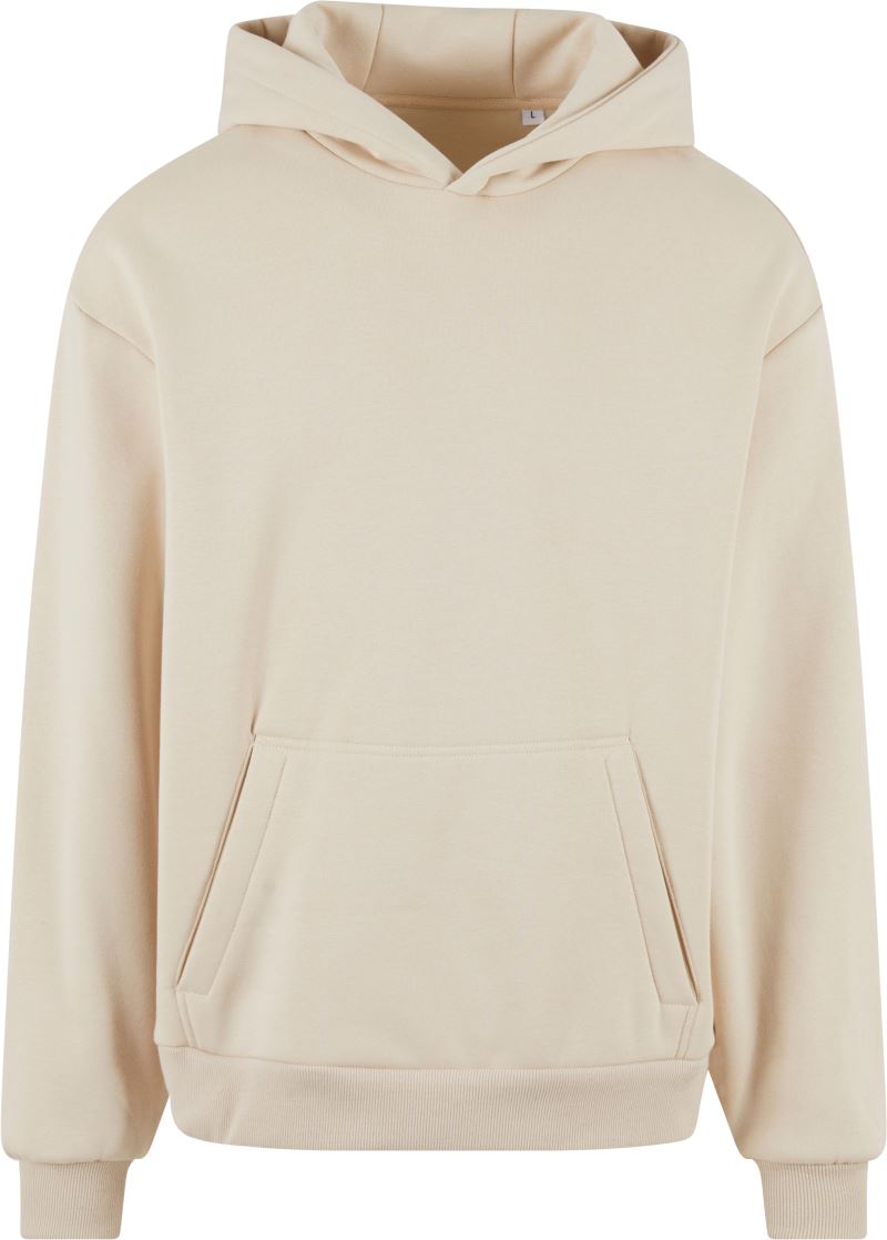 Levně Těžká unisex mikina s kapucí - sand