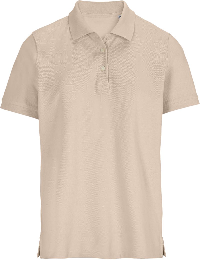 Levně Dámské piqué polo z těžké bavlny - linen