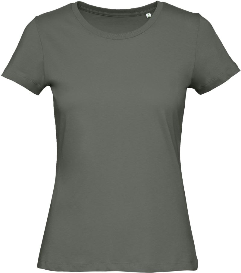 Levně Dámské tričko Medium Fit z bio bavlny - millennial khaki