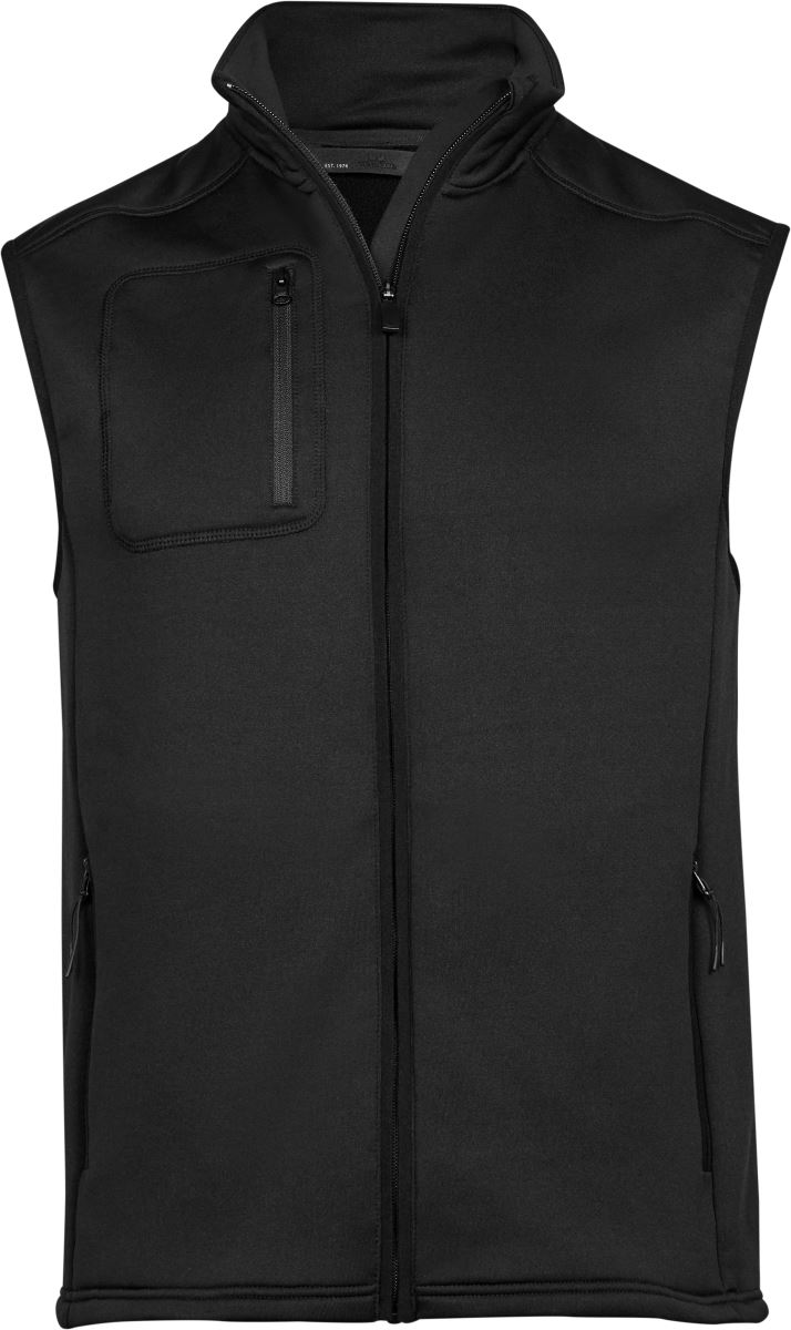 Levně Strečová fleecová vesta - black