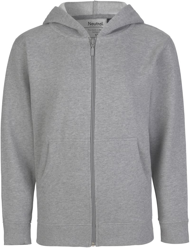 Levně Dětská mikina s kapucí z bio bavlny - sport grey