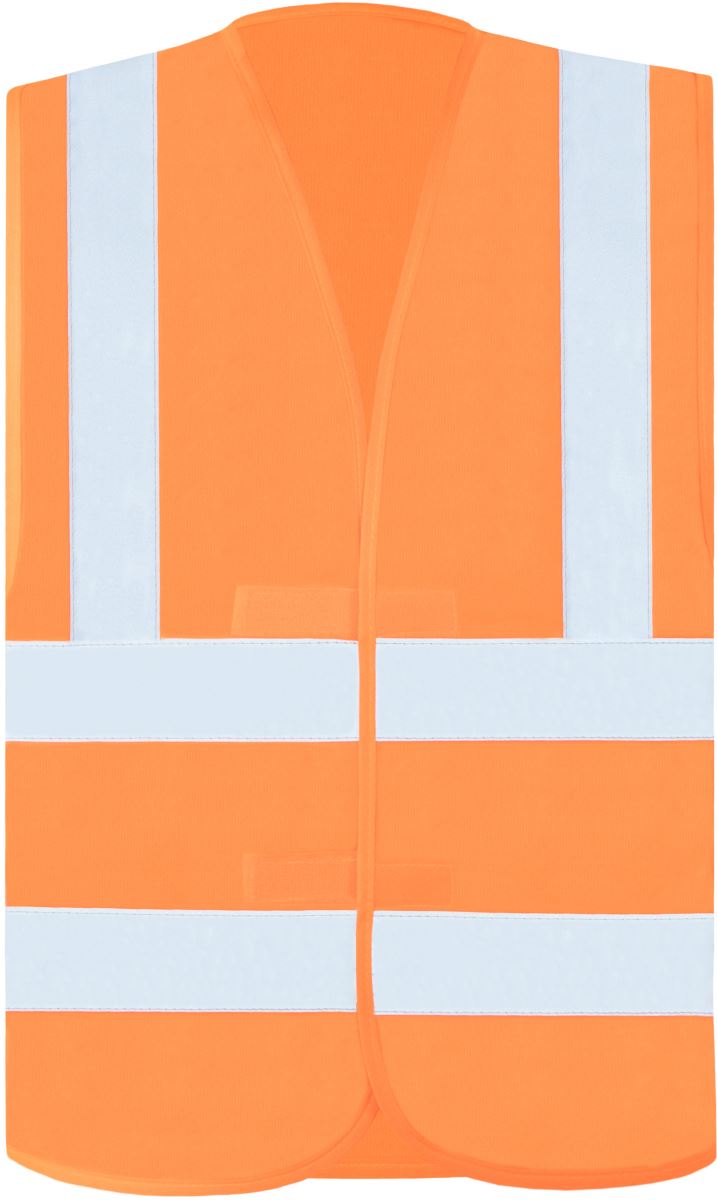 Levně Vesta se čtyřmi reflexními pruhy - orange