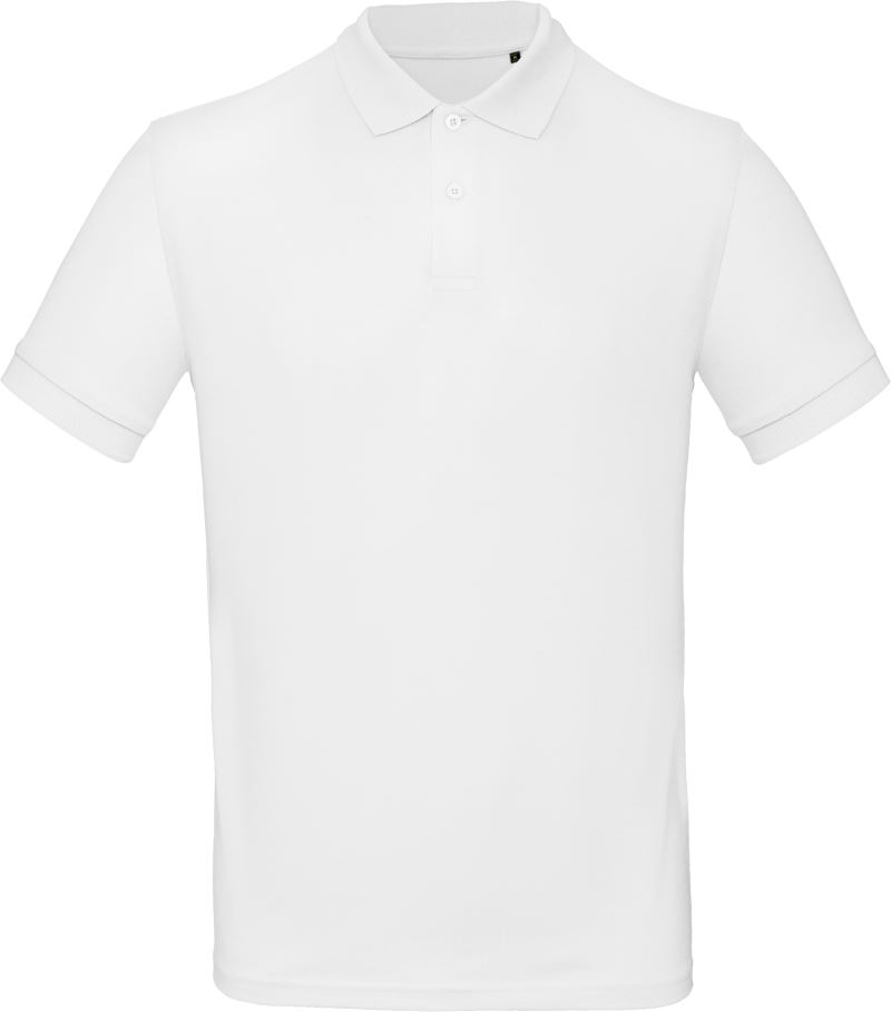 Pánské piqué polo z bio bavlny - white