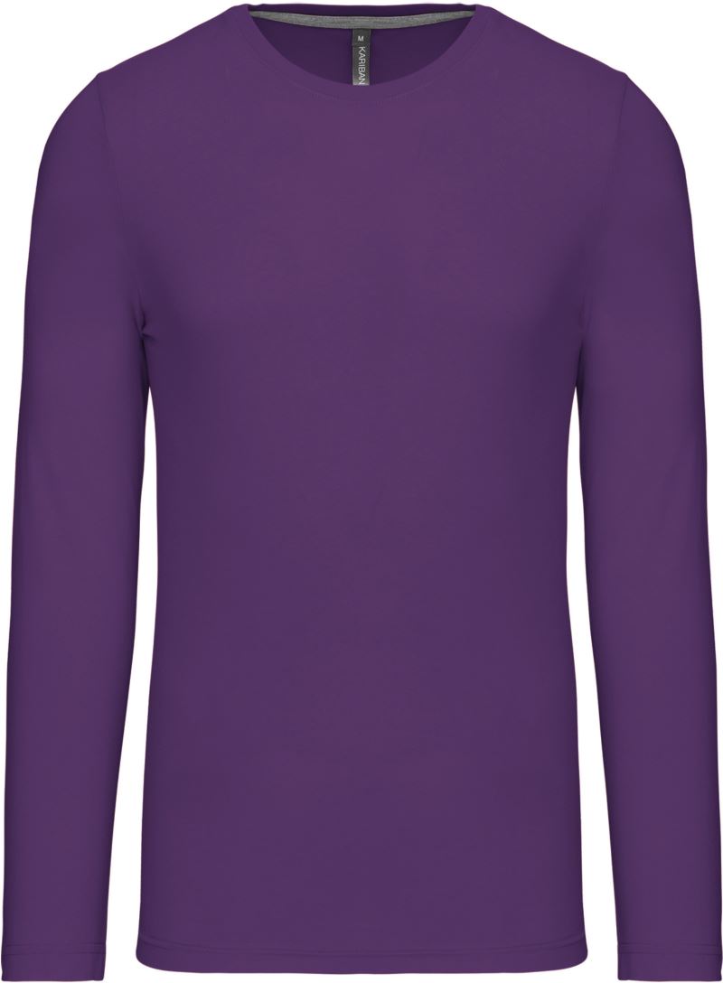 Levně Pánské tričko s dlouhým rukávem - purple