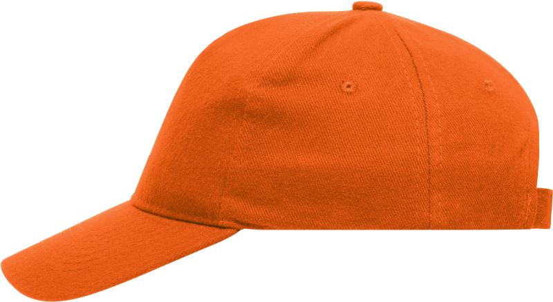 Levně 5 panelová kšiltovka z těžké bavlny - orange